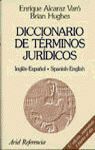 DICCIONARIO DE TERMINOS JURIDICOS INGLES ESPAÑOL-ESPAÑOL INGLES